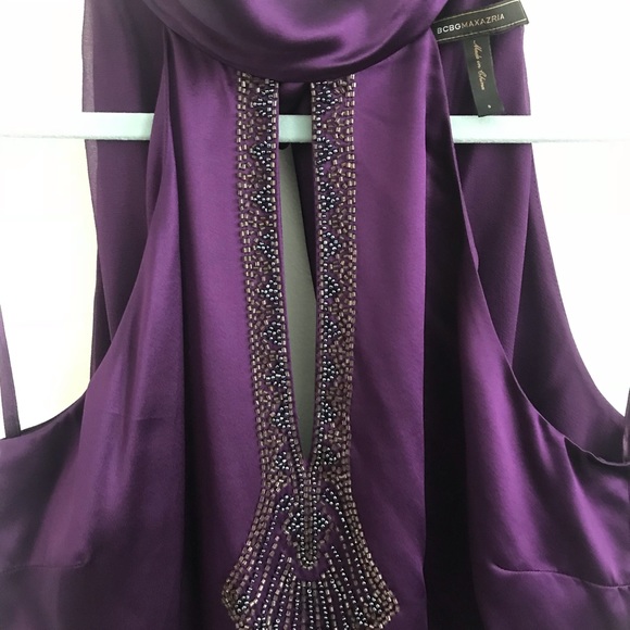 BCBG Silk halter top - Picture 2 of 6
